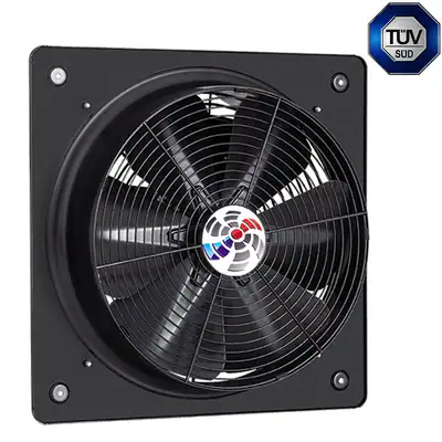 Industrie Ventilator Axial Großraum Lüfter 1200 - 9540 m³/h Gebläse Wand 230 V