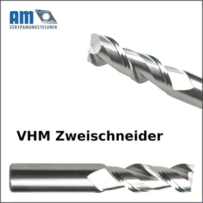 VHM Alufräser Zweischneider Schaftfräser