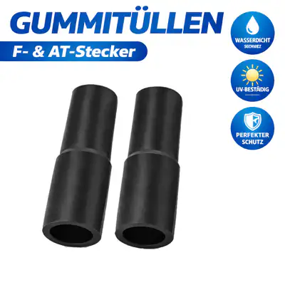 Gummitüllen F-Stecker AT-Stecker Wetterschutz Dichtung Kabel Schutz UV-beständig