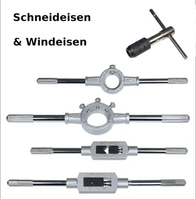 Windeisen, verstellbares PRO Windeisen für Gewindebohrer | Schneideisenhalter