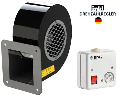 950m³h TURBO Radialgebläse + Regler Sauggebläse Radial-Gebläse-Lüfter 230V