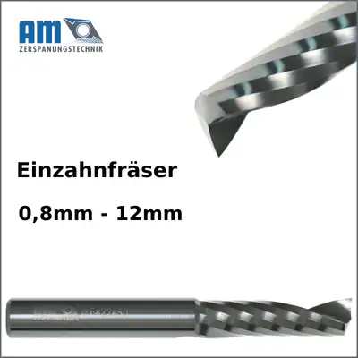 VHM Einzahnfräser Einschneider Alufräser