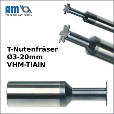 T-Nutenfräser VHM Schlitzfräser 3-20mm