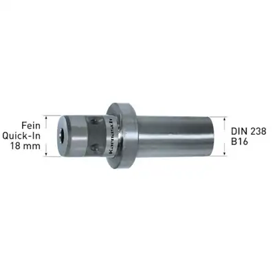 Adapter Fein Quick-In Ø 18 mm, DIN 238 B16, Karnasch