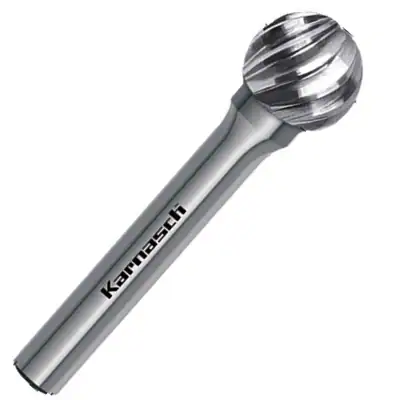 Hartmetall Frässtift Kugel HP9 Edelstahl HM Rotierfräser Karnasch Ø6-16mm