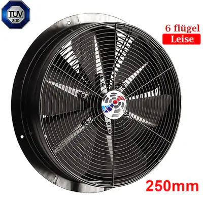 Turbo Axialventilator 250mm Axiallüfter Geblase 1200 m3/h
