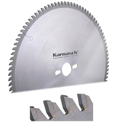 Karnasch HM Kreissägeblatt Ø 120-500mm TFF-P Dünnschnitt Kunststoffe GFK CFK Alu