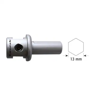 Schaft 13mm für Lochsägenkörper von Karnasch für Ø 25-120mm, Aufnahmehalter