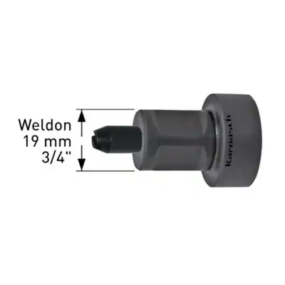Adapter mit Bolzen Weldon 6-12mm, zum öffnen der Kühlmittelzufuhr, Karnasch