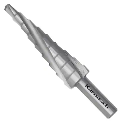 Stufenbohrer Spirale, HSS-XE, d=4-12, CBN geschliffen, 3 Schneiden, Kegelbohrer