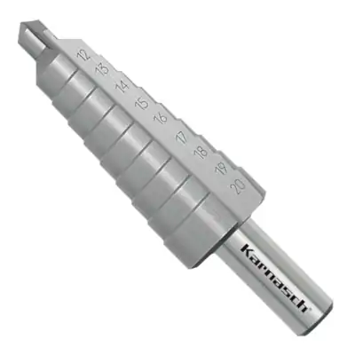 Stufenbohrer Spirale HSS-XE, d=12-20 mm, CBN, 2 Schneiden, Kegelbohrer, Karnasch