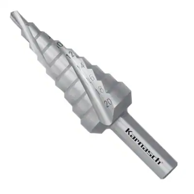 Stufenbohrer Spirale, HSS-XE, d=4-20 mm, CBN, 3 Schneiden, Kegelbohrer, Karnasch