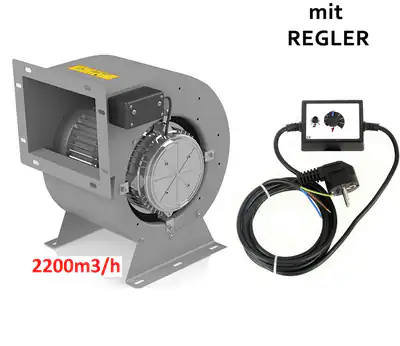 Industrie Radialventilator Gebläse Zentrifugal Axial Radialgebläse+Regler