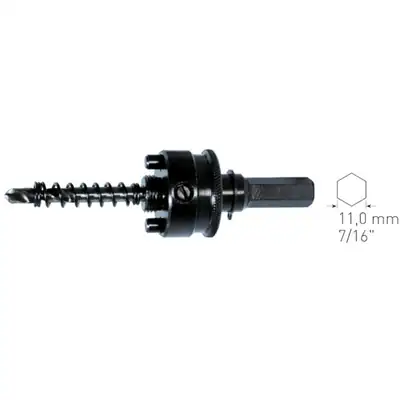 Schnellwechselhalter für Bi-Metall Lochsägen Ø 32-210mm, Sechskant 11mm