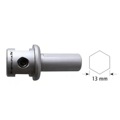 Schaft 13mm für Lochsägenkörper d=14-60mm, Karnasch, Aufnahmehalter, Aufnahme