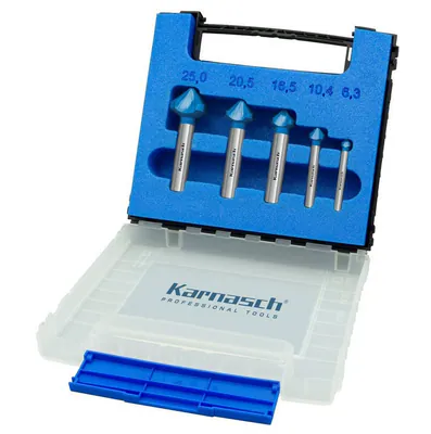 Kegelsenker 5tlg, Karnasch, HM + Blue Tec, 90 Grad, Ø 6,3, 10,4, 16,5, 20,5, 25m