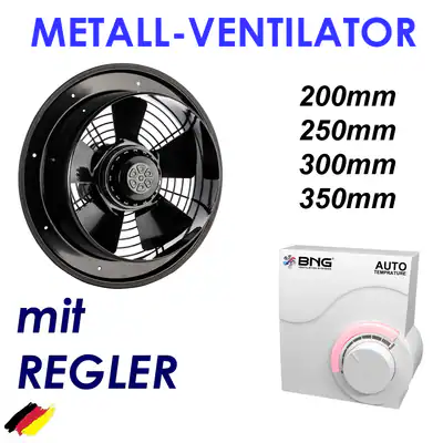 Axialventilator + REGLER Wandventilator Fensterventilator Wand/Ventilator# Lüfte