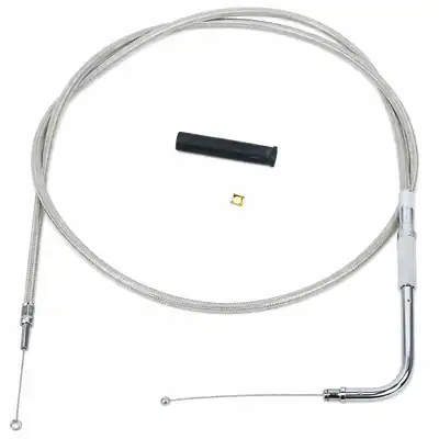 Drag Specialties Gaszug Edelstahl geflochten 32.5" 0650-0307 Harley Davidson
