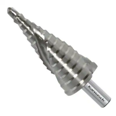 Stufenbohrer HSS-XE 6-30 mm, 2 Schneiden, CBN geschliffen, Kegelbohrer