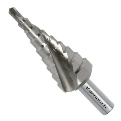 Stufenbohrer HSS-XE 4-20 mm, Spiral genutet, 2 Schneiden, CBN geschliffen