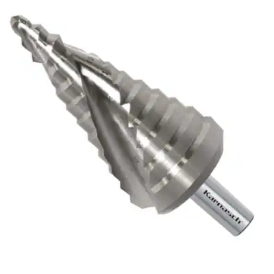 Stufenbohrer HSS-XE 6-38 mm, Spirale, 2 Schneiden, CBN geschliffen, Kegelbohrer