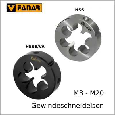 Schneideisen M3 - M20 6g