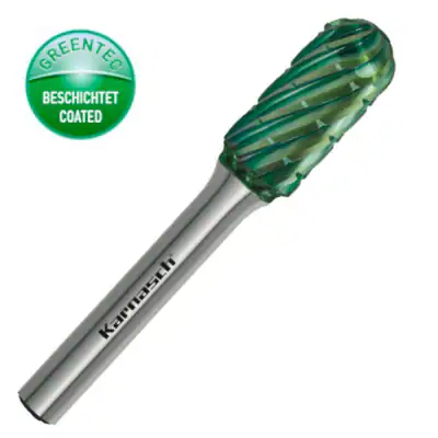 Hartmetall Frässtift Walzenrundform WRC, Ø6-16mm HP3 PRO GreenTec Karnasch HM