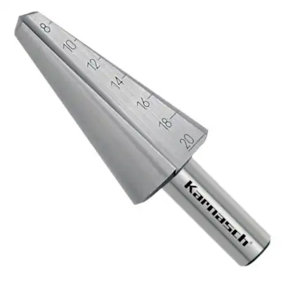 Blechschälbohrer, HSS-XE, d=8-20mm, 2 schneidig, CBN geschliffen, Stufenbohrer