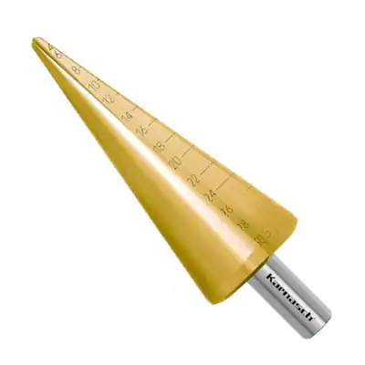 Blechschälbohrer, HSS-XE TiN Gold beschichtet, d1=4-30,5mm, Stufenbohrer, CBN