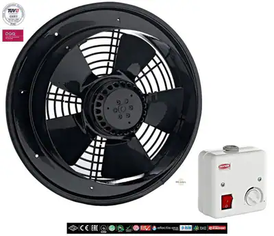 Axial Lüfter Wand Fenster Ventilator Industrie Be-Abluft mit Drehzahlregler